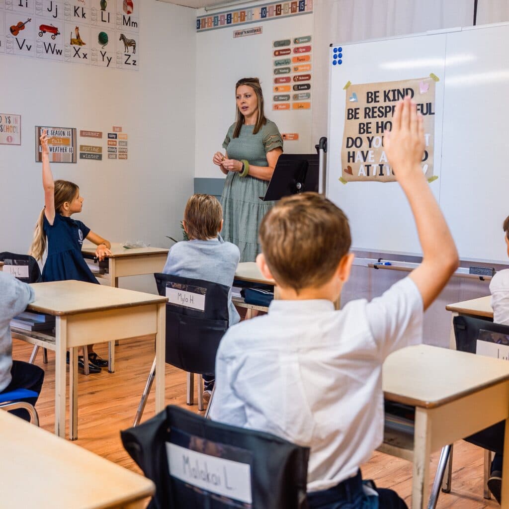 A King's Cross Academy teacher leading a lesson