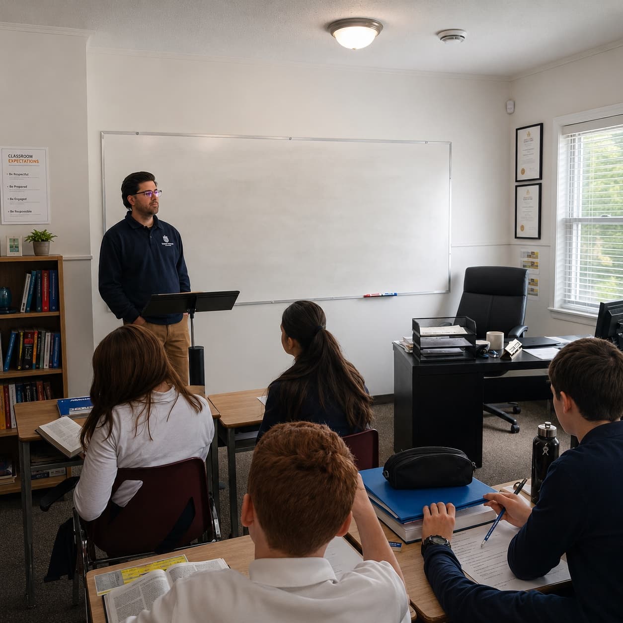 An upper-grades lesson at King's Cross Academy