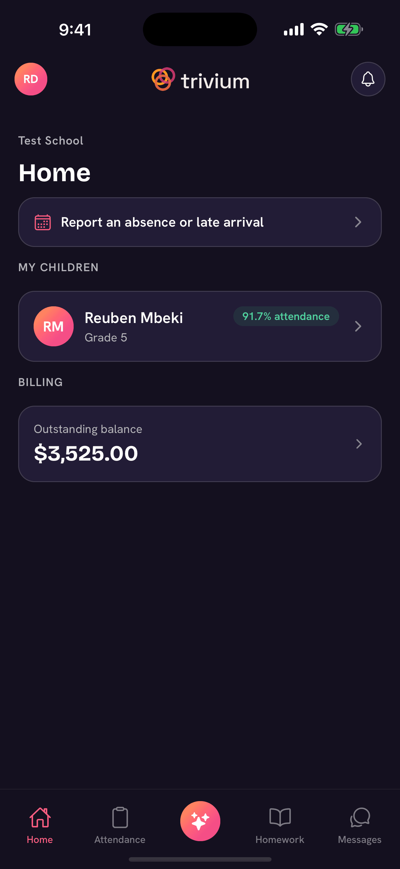 Trivium mobile app